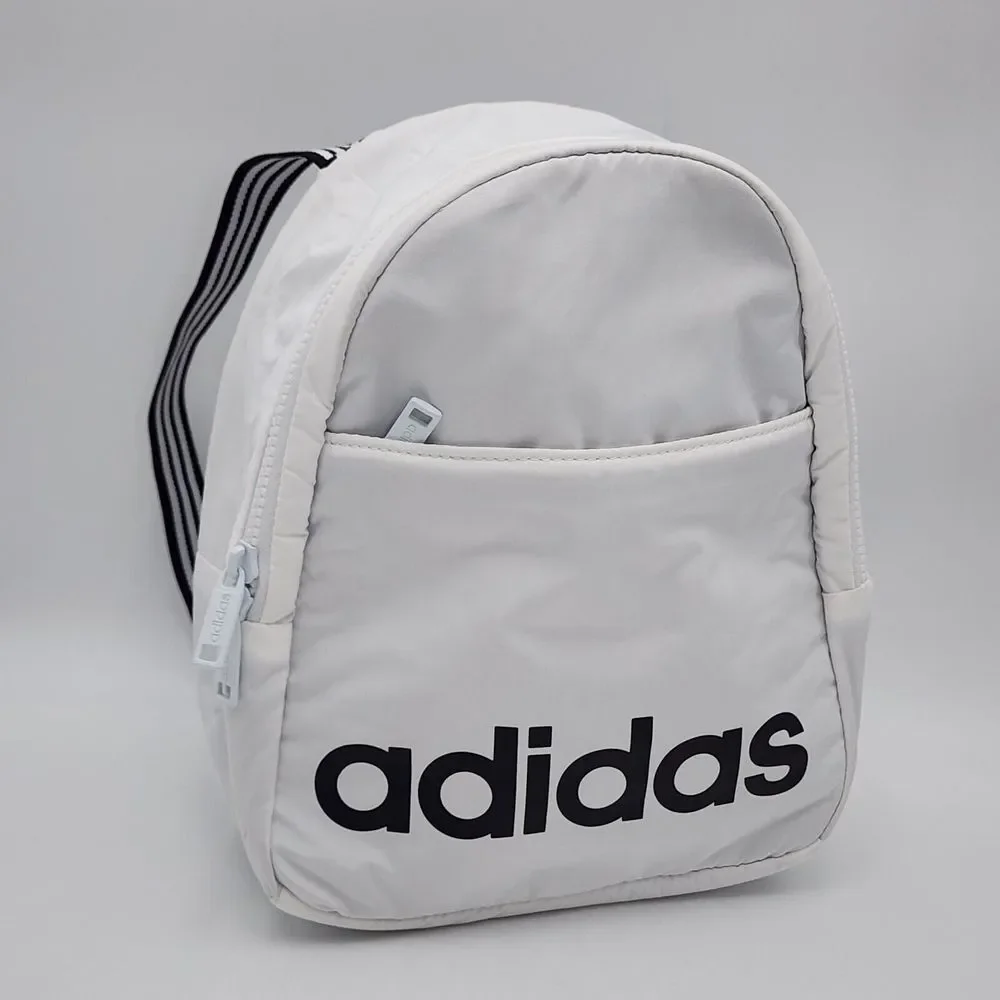Adidas Unisex Core Polyester Mini Backpack - White‎ Jersey/Black